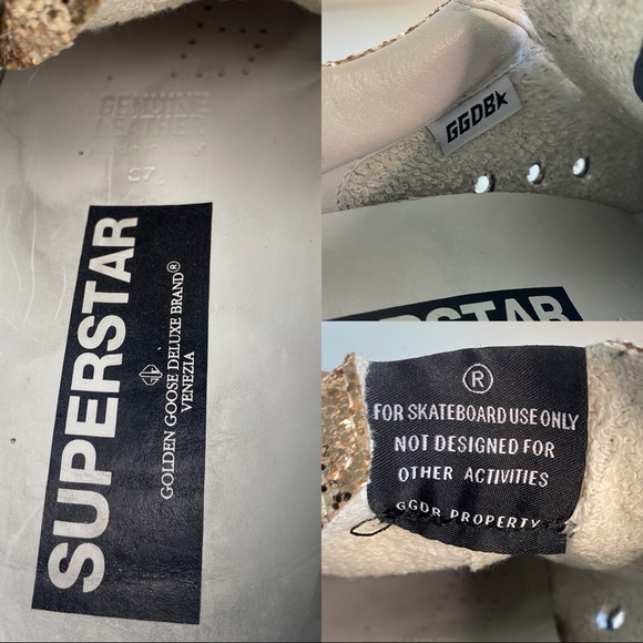 Golden Goose Glitter Superstar Sneakers - Picture 14 of 16
